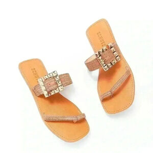 Schutz Malie Leather Sandals Shoes Sz 7